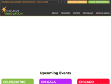 Tablet Screenshot of chicagoinnovation.com